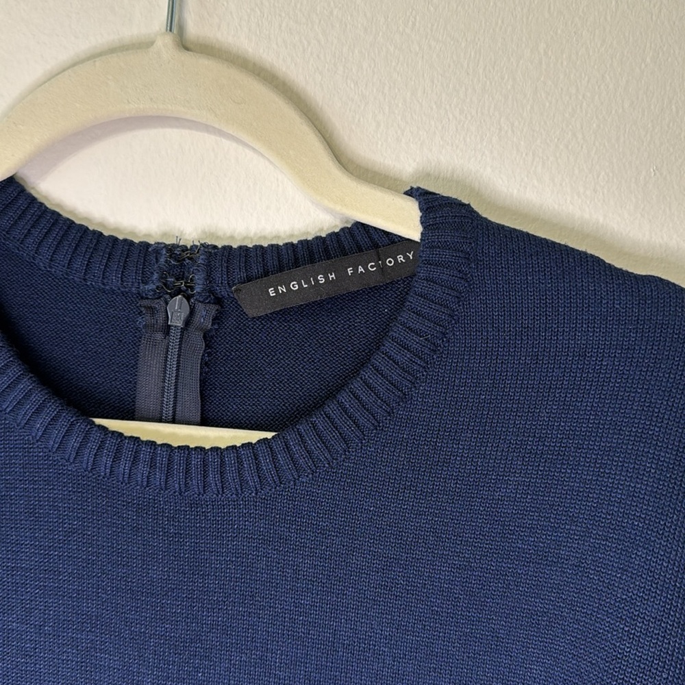 English Factory Mixed Media Sweater - Picture 4 of 8